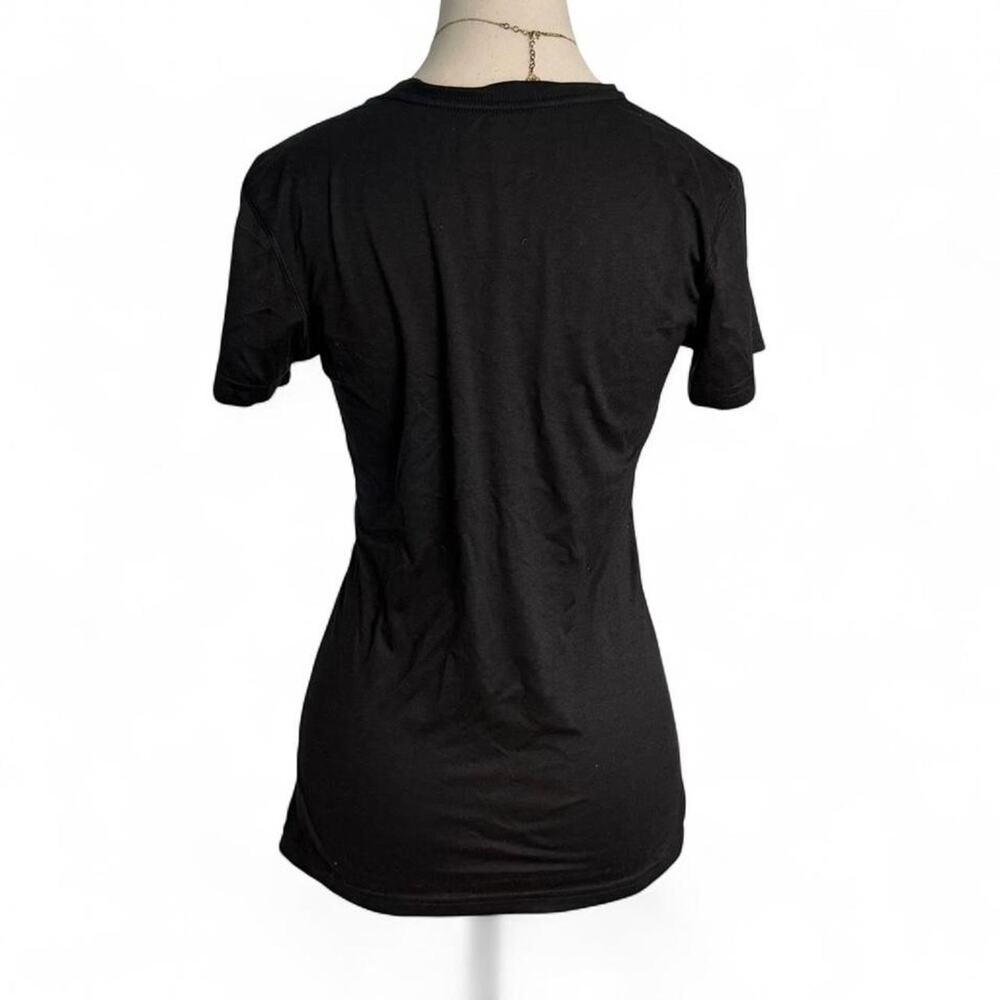 Nike black dri-fit v-neck t-shirt Size S Y2K Activewear - Picture 2 of 6